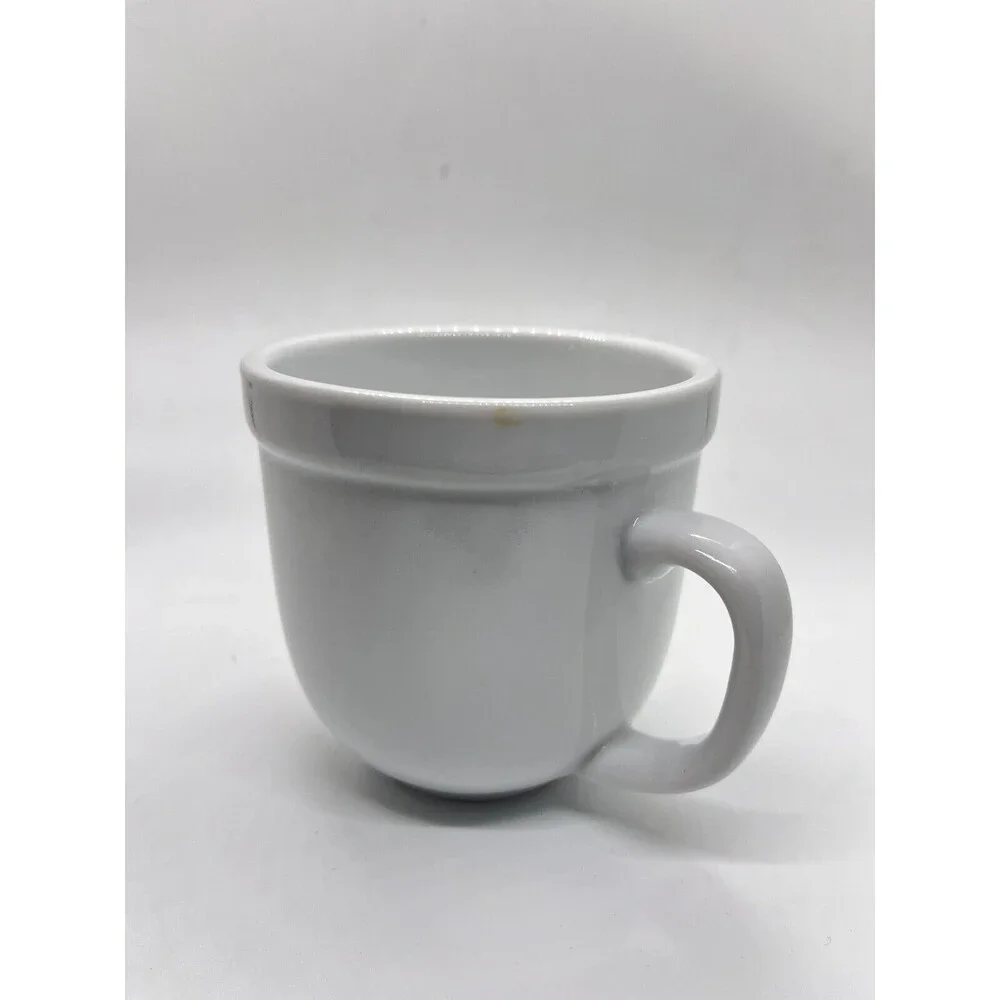 Pottery Barn Suppertime White Porcelain Mug